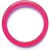 COLORFUL BLING Candy Color Resin Bangle Cuff Acrylic Neon Bangle Bracelet Wristband for Women Simple Geometric Wrist Wrap Jewelry