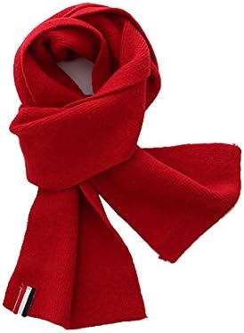 Ayoubo Girls Winter Warm Scarf Knitted Scarves (Red)