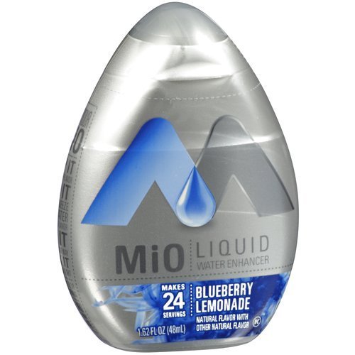 MiO Liquid Water Enhancer - Blueberry Lemonade, makes 24 servings + Vitamins, 1.62 oz each, (Pack of 5)