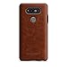 LG V20 Case [Tridea] Power Guard Premium Synthetic Leather Bumper [Shock Resistant][Scratch-Resistant] with Hidden Card Storage Case for LG V20 (2016) [Brown]