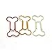 Creative Paperclips Cute Bone Shaped Paper Clamps for Office School, Assorted Color Pack of 100