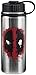 Vandor Marvel Deadpool 18 Ounce Vacuum Insulated Stainless Steel Bottle, Silver/Red