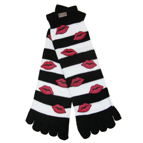 RSG Teen Girls & Women's Toe Socks (Lips)
