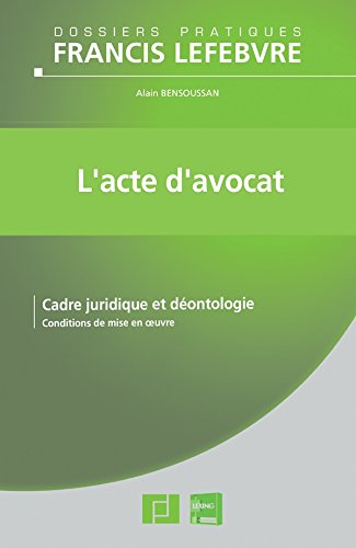 L' acte d'avocat
