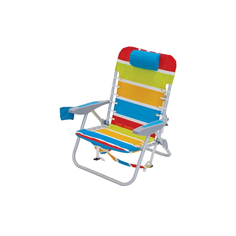 Essex Nautica Jumbo 5 Position Beach Chair In Lobster Stripe Beachfront Decor