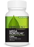 FoodScience of Vermont Mega Probiotic-ND, Digestive Health Supplement, 120 Capsules