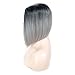 Short Bob Wigs,Gray Bob Wigs,Straight Ombre Wigs, Cosplay Wigs,Ombre Gray Wigs,Bob Wigs, Short Straight Synthetic Hair Free a Wig Cap