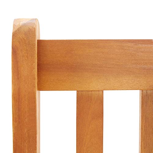 Irfora Hollywoodschaukel Holz-Schaukelbank mit Sonnendach Gartenschaukel Schaukelbank 167 x 120 x 192 cm Massivholz… – Bild 8