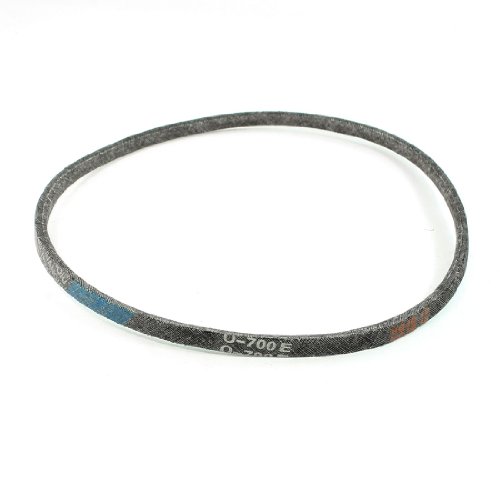 uxcell Washing Machine Motor O Type V Belt 700mm Girth 6mm Thickness Black
