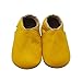 SAYOYO Baby Soft Sole Prewalkers Skid-Resistant Baby Toddler Shoes Cowhide Shoes (12-18 Months, Yellow)