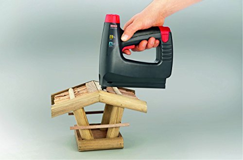 Novus Akku-Tacker J-214 im Koffer, Elektrotacker, 3.6 V Akku, LED-Arbeits-Licht, Schlagkraftregelung, Unterlademechanik – Bild 6