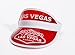 Red Las Vegas Poker Dealer Bingo Plastic Clear Visor Hat Fear & Loathing