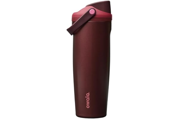 Owala FreeSip Sway Insulated Stainless Steel Water Bottle with Two-Way Spout, Built-In Straw and Bucket Handle, Made for Trav
