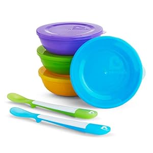 Munchkin Love-a-Bowls 10 Piece Polypropylene Feeding Set, Multicolor