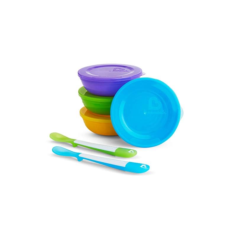 Munchkin Love-a-Bowls 10 Piece Polypropylene Feeding Set, Multicolor