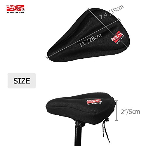 image for Arltb Gel Bike Seat Cover Bicycle Saddle Cover Silicone Gel Pad Seat S