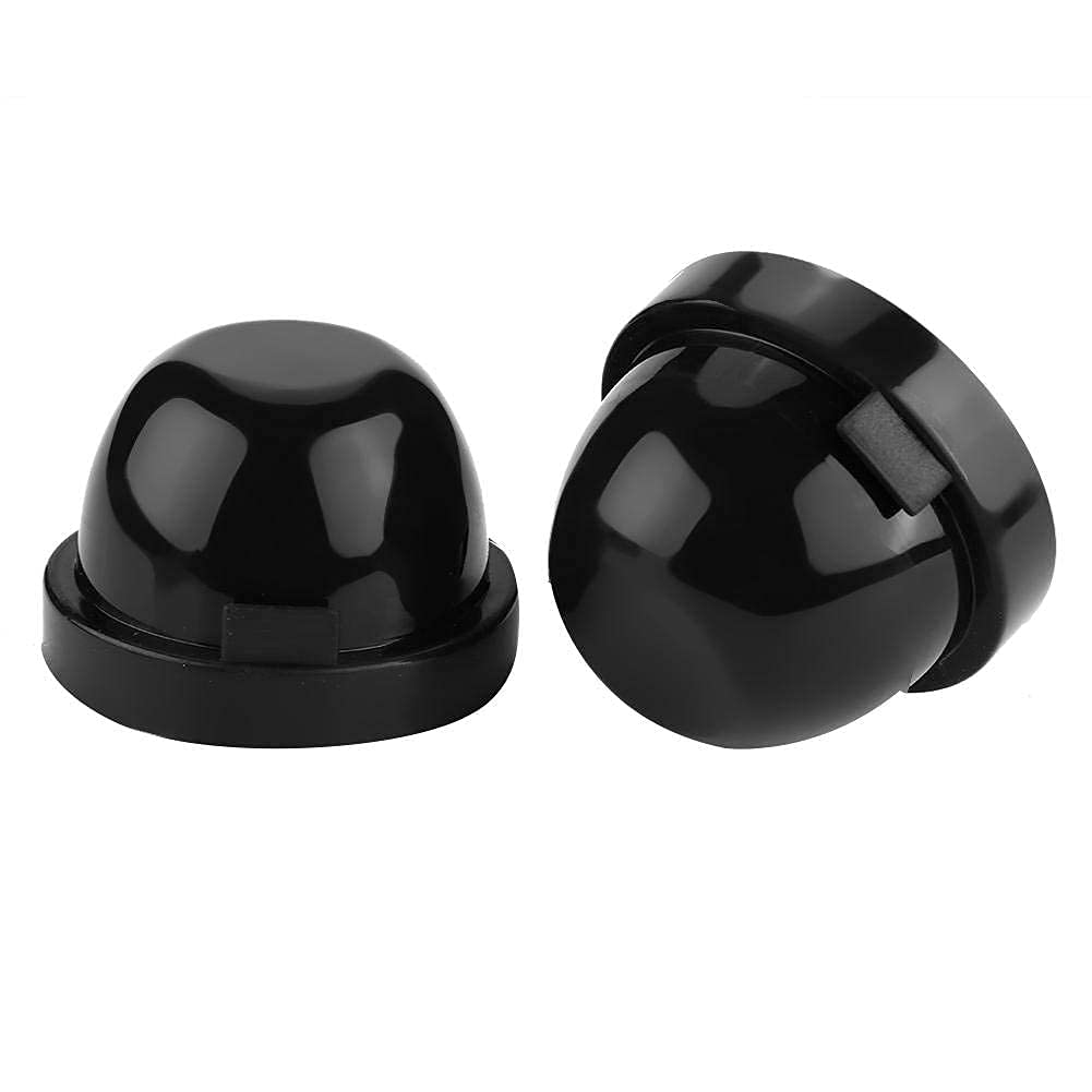 Aramox LED Headlight Dust Proof Cover Caps, 75mm Black Rubber Housing Seal, 2 Pieces, Waterproof