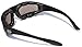 Night Driving Riding Padded Motorcycle Glasses 011 Black Frame with Yellow Lenses (Black - Mirror Lens)
