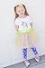 Fedio Girls Princess Tutu Skirts Set 5 Pack Kids Ballet Tutu Costume Dress with 5Pcs Flower Hair Ties(Ages 3-8)