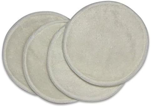 Bamboo Nursing Pads - Ultra Thin/Absorbent, Washable, Reusable, Leak Proof by Naked Nursing Tank (2 Pairs)