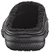 crocs Women's Freesail Plush Lined Clog Mule, Black/Black, 10 M US