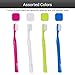 PRO-SYS® Adult Tapered Soft Toothbrush (Colorful 4-Pack) - ADA Accepted, Made with Soft Dupont™ bristles