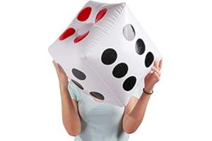 Warmtree 13" Jumbo Inflatable Dice, Pack of 2