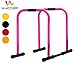 Wacces Heavy Duty Functional Fitness Station Stabilizer Dip Stands - Pink