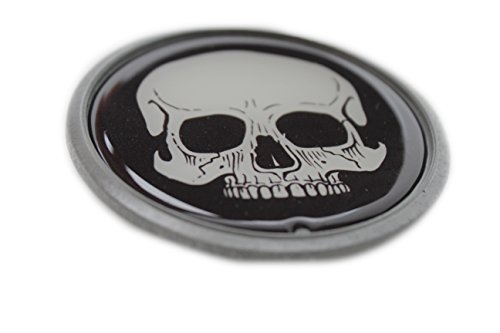 TFJ Men Women Gothic Buckle Punk Biker Silver Metal White Skeleton Skull Pirate