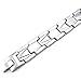 KONOV Mens Stainless Steel Bracelet, Classic Link Wrist, Silver
