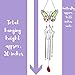 Butterfly Floral Wind Chimes - Pressed and Dried Flowers - Butterflies Windchime - Chimes for Outdoors - Measures 20