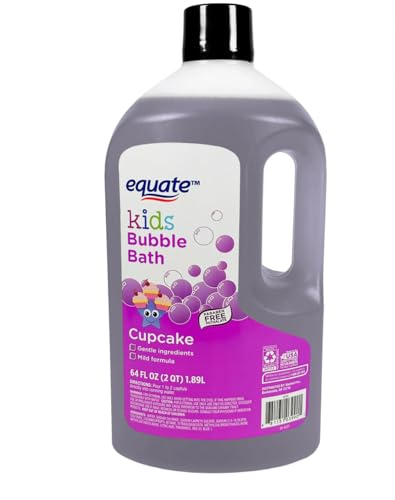 Equate Kids Bubble Bath, Cupcake Scent, Gentle Formula, 64 Fl Oz