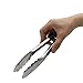 Kitchen Tongs, Amado 12 inches and 9 inches Kitchen Tongs Stainless Steel Kitchen Tongs Lock Design Barbecue Clip Clamp Stainless Steel Food Tongs