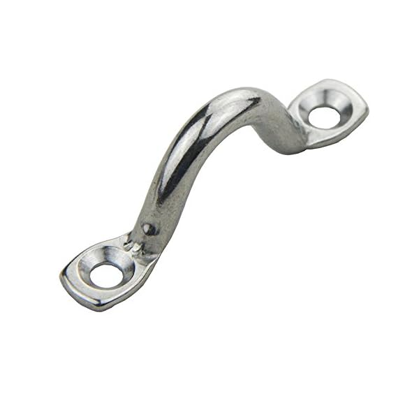 10Pcs-Bimini-Top-Pad-Eye-Straps-footmans-loop-4mm5mm6mm8mm-Stainless-Steel-For-Marine-Boat