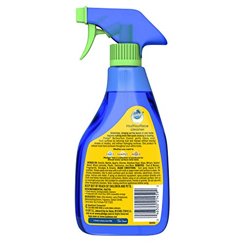 Pledge Multisurface Furniture Disinfectant Cleaner Spray, Works on Glass, Granite, Wood