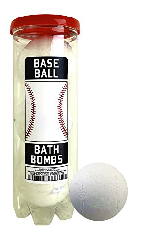 Baseball Bath Bombs - 3 pack - Baseball Gifts - Luxury Scented Bath Bomb Fizzies - Great Gift for Baseball players, Teammates, Opponents, Baseball Clubs and Leagues, Birthdays, Men, Boys, Women, Girls - Thumbnail 3