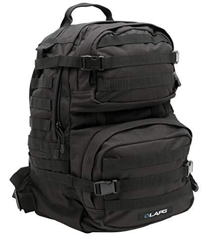 LA Police Gear 3 Day Tactical Backpack for Hunting, Military, Camping, Hiking, and Survival 2.0-BLK
