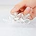 Kaqulec Window Cling Indoor Outdoor Ornaments Snowflakes Sticker White Snow Stickers Winter Wonderland for Home Office Xmas Party Supplies170pcs