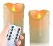 Flameless Candles, Battery Operated LED Lights Candle - Drip Flickering Tealight with Realistic Dancing Flames and 10 keys Remote Timer (Set of 2) (white) primary