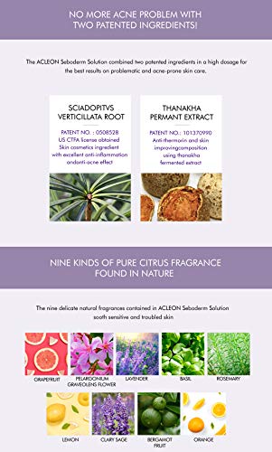 Acne Treatment Seboderm Solution Anti Acne Sebum Blemish Prone Skin Pore Care. (Serum)