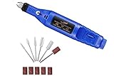 Benair Professional Pedicure/Manicure Kit, Electric Nail File With Six Bits And Six Sanding Bands