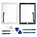 Screen Replacement for iPad 3 Includes Touch Glass Screen Digitizer Parts + Free Tool Kits + Adhesive Tape by ZHCH(White)