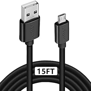 Micro USB Cable,15Ft Extra Long PS4 Controller Charger Cable, DEEGO Durable Android Charging Cord for Samsung Galaxy S7…