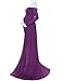 Saslax Women's Off Shoulder Ruffle Maternity Slim Fit Gown for Photography Maxi Dress