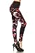 R744-OS Exotic Hibiscus Print Fashion Leggings