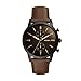 Fossil Men's Townsman Stainless Steel and Leather Casual Quartz Watch