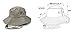 Summer Outdoor Boonie Hunting Fishing Safari Bucket Sun Hat with adjustable strap(Grey,LXL)