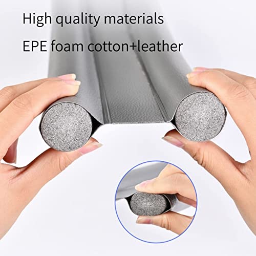MAKINGTEC Door Draft Stopper, 1 Pcs Under Door Draught Excluder, Noise Blocker Draft Stopper, Prevent Bugs Coming Draught Excluder for Bottom of Door Keeping Warm (Gray)