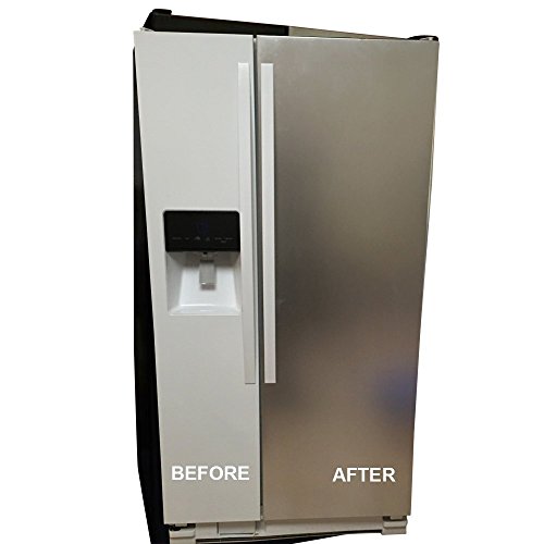 "Like" Contact Paper Refrigerator Cover SATIN FINISH Stainless Steel