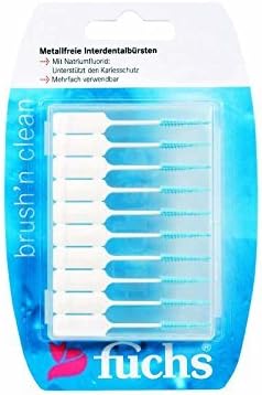 Fuchs, Brush and Clean interdental brushes, double pack (2 x 20 pieces), 2 count (Pack of 20)